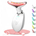 Cotsoco 7 Color Facial Massager Tool, Facial and Neck Massager with 7 LED Light, Skin Care Device, Suitable for Neck Facial Leg, Gift for Women Mother