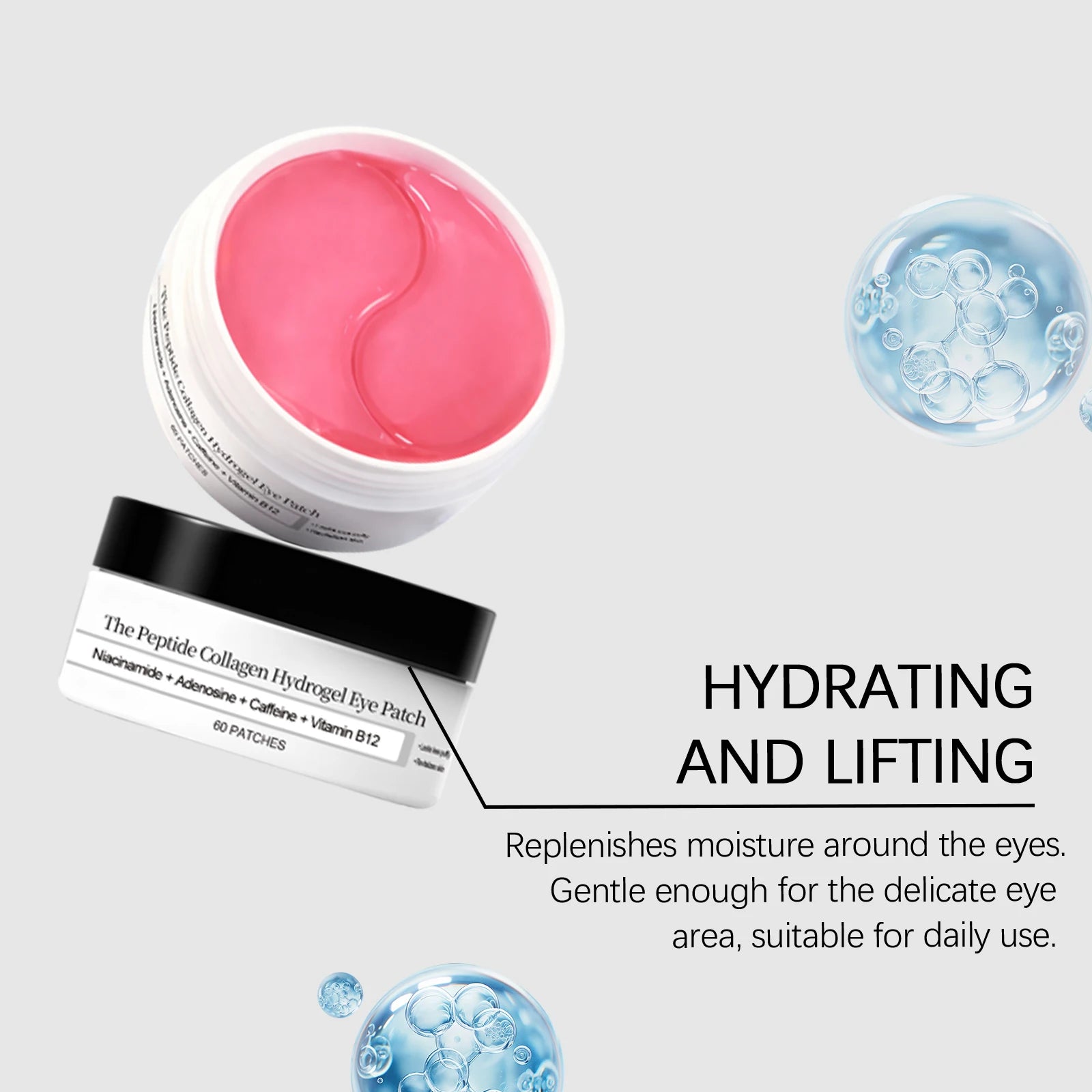 Collagen Hydrogel Eye Patch Nicotinamide Eye Mask anti Dark Circles Eye Bags Moisturizing Firming Eye Patches Skin Care Products