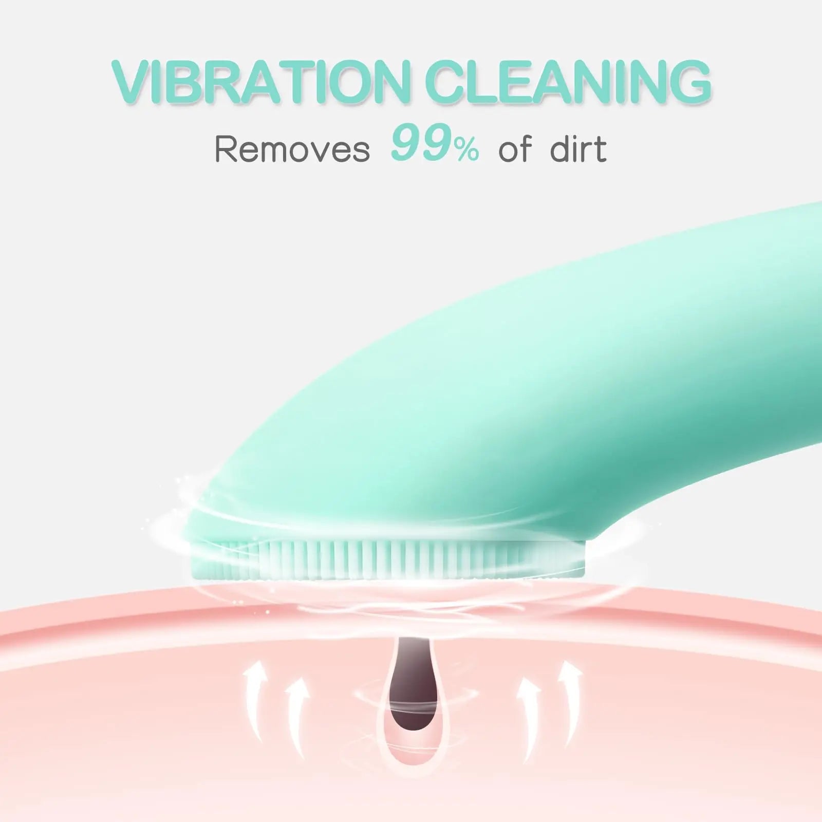 Facial Cleansing Brush, PRITECH Heatable Vibrating Face Scrubber with Massage, Silicone Face Scrubber for Women & Men, Electric Facial Cleanser for Deep Cleansing, Gentle Exfoliating Minihygieneproducts. Summerwins Dealsforyoudays